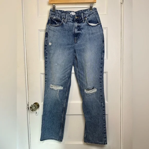 Good American Good '90s Icon Jean in Indigo065 - Picture 17 of 17